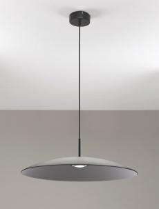 Lustre - Pendul Nova Luce POLIFEMO 9620140 Smoke Glass & Sandy Black Metal LED 17W 858lm 3000K IP20