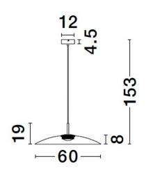 Pendul Nova Luce POLIFEMO 9620140 Smoke Glass & Sandy Black Metal LED 17W 858lm 3000K IP20 [4]