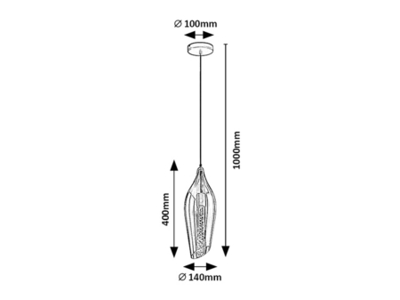 Pendul Rabalux Bellini E27 E27 1x MAX 60W   metal black stil modern 230V, 50Hz IP20 72201 [5]