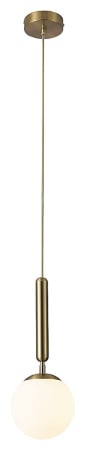 ILUMINAT - Pendul Rabalux Divina E14 1x MAX 9W  metal sticlă auriu IP20