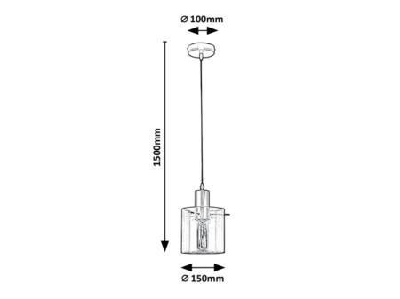 Pendul Rabalux Donati E27 E27 1x MAX 40W   metal gold stil modern 230V, 50Hz IP20 5222 [2]