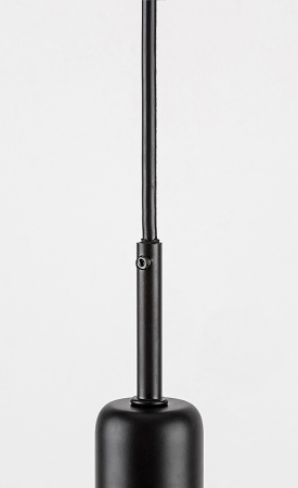 Pendul Rabalux Dvora E27 1x MAX 40W  metal sticlă negru mat IP20 [3]