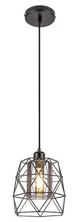 Moderne - Pendul Rabalux Emrys E27 E27 1x MAX 40W metal mat black stil industrial, IP20 72111
