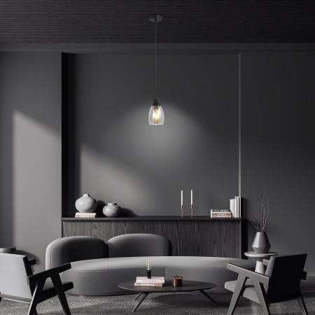 Pendul Rabalux Ilmari E27 E27 1x MAX 15W metal black stil modern, IP20 72181 [5]