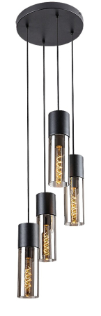 ILUMINAT - Pendul Rabalux Ronno E27 E27 4x MAX 25W   metal black stil modern 230V, 50Hz IP20 72054
