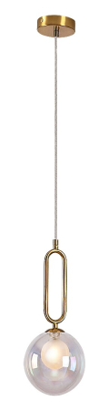 ILUMINAT - Pendul Rabalux Rosehip G9 1x MAX 25W  metal sticlă culoarea șampaniei IP20