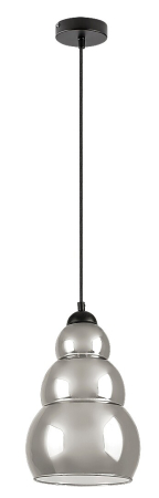 Pendul Rabalux Salvatore E27 E27 1x MAX 40W metal black stil modern, IP20 72211 [1]