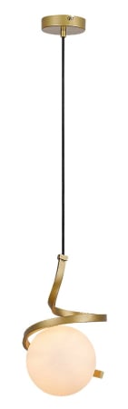 ILUMINAT - Pendul Rabalux Sarabi E27 1x MAX 20W  metal sticlă auriu IP20
