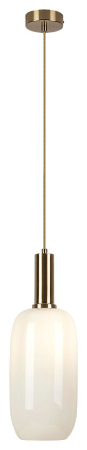 ILUMINAT - Pendul Rabalux Sinopia E27 1x MAX 60W  metal sticlă auriu IP20
