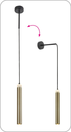 Pendul Rabalux Thelma LED 10W 620lm 4000KK metal black stil minimal, IP20 72238 [6]