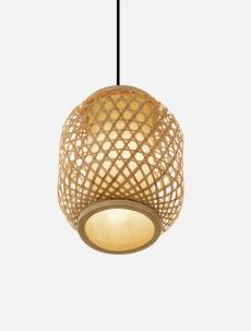 Pendul Nova Luce ASMA 9001114 Rattan & Sandy Black Steel Base E27 1x12W IP20 [3]