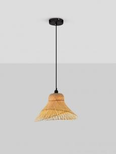 Pendul ratan AURA Nova Luce 9001117 1xE27 IP20 Sandy Black [2]