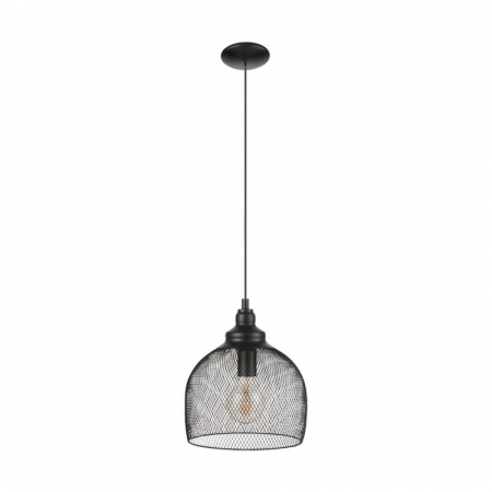 BLACK FRIDAY - Pendul Vintage EGLO Straiton 49736, E27 60W, Negru