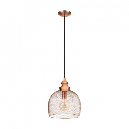 ILUMINAT INTERIOR - Pendul Vintage EGLO Straiton 49738, E27 60W, Cupru