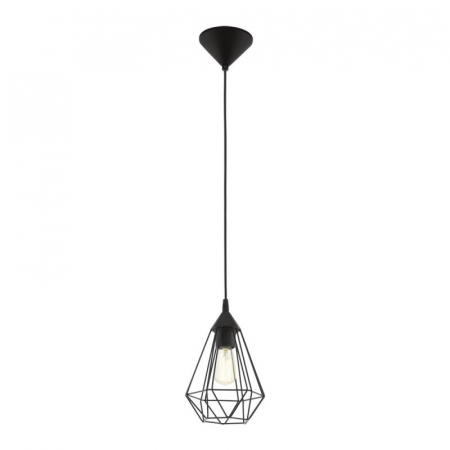 BLACK FRIDAY - Pendul Vintage EGLO Tarbes 94187, E27 60W, Negru