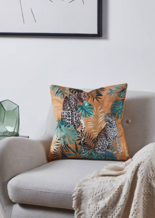 Pernă EGLO MOBARA 420277 Galben Multicolor Poliester 450x450x110 Tropical Leopard [2]