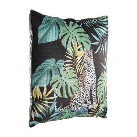 DECORATIUNI - Pernă EGLO MOBARA 420281 Black Multicolor Poliester 450x450x110 Tropical Leopard