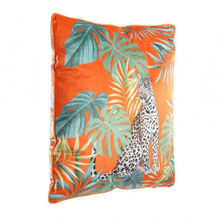 DECORATIUNI - Pernă EGLO MOBARA 420282 Orange Red Multicolor Poliester 450x450x110 Tropical Leopard