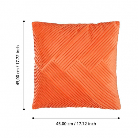 Pernă EGLO SHOURA 420263 Orange Red Poliester 450x450x110  [4]