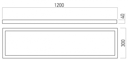 Plafoniera Aplicata Xplanet surface Arelux PTS30120NW MWH 40W 3578 Im 4000K Alb Mat IP40 [1]