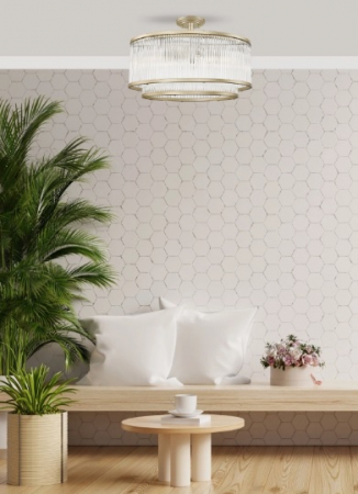 Plafoniera aurie sticla Zuma Line Sergia 6xE14 C0528-06H 6XE14 [2]