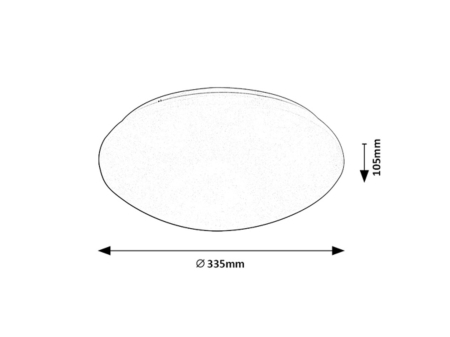 Plafoniera baie cu senzor Rabalux Lucas LED 18W 1180lm 4000 metal white stil modern 230V, 50Hz IP44 71133 [6]