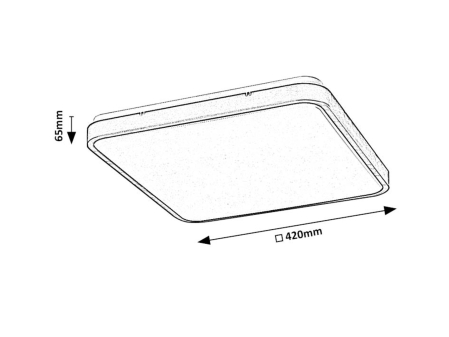 Plafoniera baie Rabalux Alenzo LED 36W 2350lm 3000-6000 plastic white stil tehnic 230V, 50Hz IP44 71424 [7]