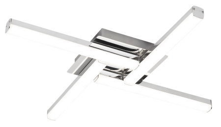 Plafoniere - Plafoniera baie Rabalux Antonia LED 24W 2200lm 4000K metal plastic crom alb IP44