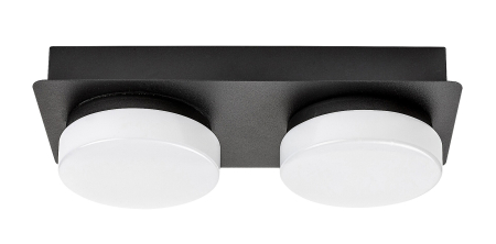 Plafoniera baie Rabalux Attichus LED 11W 1200lm 4000K metal mat black stil modern, IP44 75002 [2]