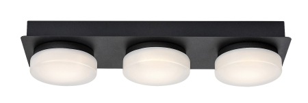 Plafoniera baie Rabalux Attichus LED 18W 1700lm 4000K metal mat black stil modern, IP44 75003 [3]
