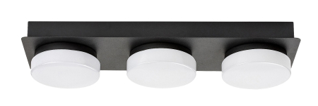 Plafoniera baie Rabalux Attichus LED 18W 1700lm 4000K metal mat black stil modern, IP44 75003 [2]