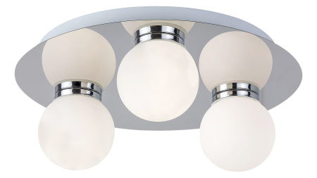 Plafoniere - Plafoniera baie Rabalux Becca G9 3X MAX 28W  metal sticlă crom IP44