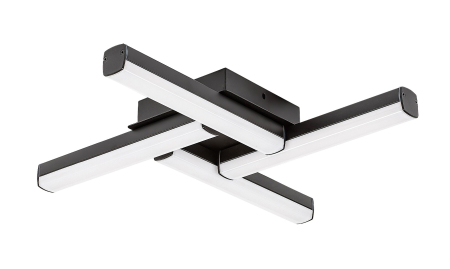 Plafoniera baie Rabalux Evan LED 18W 1750lm 4000K metal plastic negru mat alb IP44 [3]