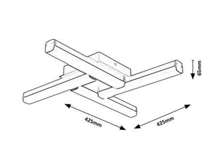 Plafoniera baie Rabalux Evan LED 18W 1750lm 4000K metal plastic negru mat alb IP44 [8]