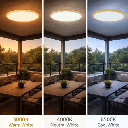 Plafoniera baie Rabalux Lautrec LED 24W 2030lm 3000K, 4000K, 6500K plastic wood stil functional, IP44 75085 [5]