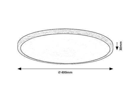 Plafoniera baie Rabalux Lautrec LED 24W 2030lm 3000K, 4000K, 6500K plastic wood stil functional, IP44 75085 [7]