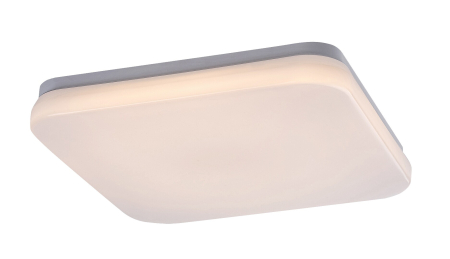Plafoniere - Plafoniera baie Rabalux Lowar LED 18W 1100lm 3000K, 4000K, 6000 plastic white stil modern, IP44 77181