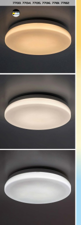 Plafoniera baie Rabalux Lowar LED 18W 1100lm 3000K, 4000K, 6000 plastic white stil modern, IP44 77182 [7]