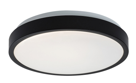 Plafoniere - Plafoniera baie Rabalux Samira LED 18W 1380lm 4000K plastic plastic negru alb IP44