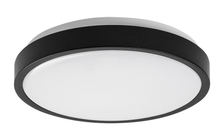 Plafoniera baie Rabalux Samira LED 18W 1380lm 4000K plastic plastic negru alb IP44 [1]