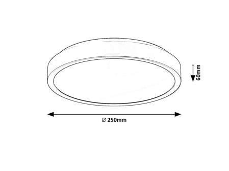 Plafoniera baie Rabalux Samira LED 18W 1400lm 4000K plastic plastic alb alb IP44 [6]