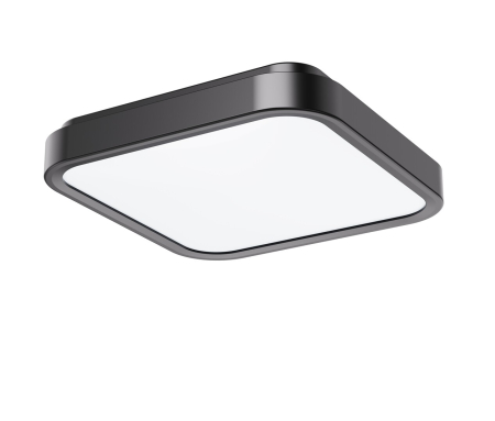 Plafoniere - Plafoniera baie Rabalux Samira LED 48W 3100lm 4000K plastic plastic negru alb IP44