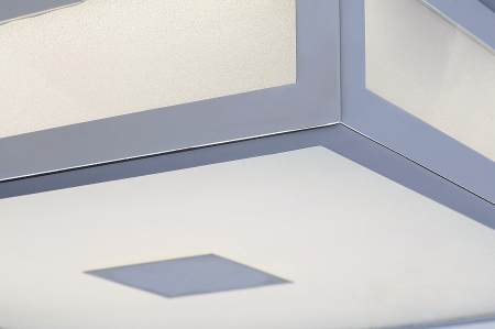 Plafoniera baie Rabalux Zoya LED 24W 1790lm 4000K metal sticlă crom alb IP44 [3]