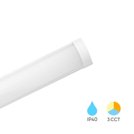 ILUMINAT - Plafonieră/Corp Linear LED 35W 3600lm IP40 Alb 1175x76 mm – 3-în-1 Temperatură Reglabilă