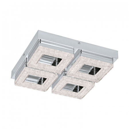 BLACK FRIDAY - Plafoniera cristal EGLO FRADELO 95657, LED 4X4W 1600lm 3000K