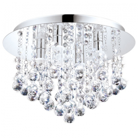 BLACK FRIDAY 2024 - Plafoniera cristal pentru baie EGLO ALMONTE 94878, G9 4X3W
