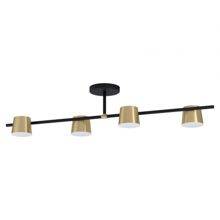 BF PLAFONIERE - Plafoniera EGLO ALTAMIRA 39984, GU10 4X5W, Otel, Negru, Alama, Plastic, Alb
