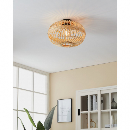 Plafoniera Eglo Amsfield 1, lemn, 1XE27, D.45 cm, 43723 [2]