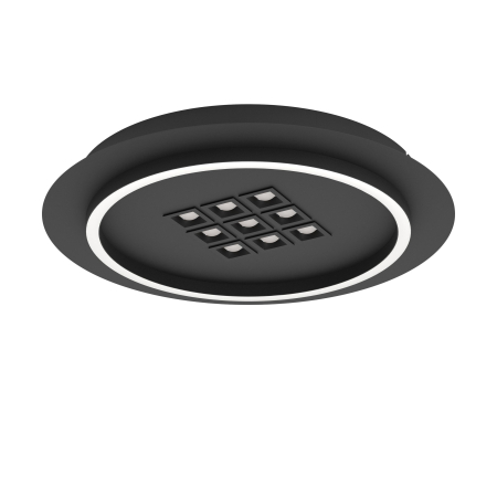 ILUMINAT INTERIOR - Plafoniera EGLO Balazote 901191 LED;LED 1X20,5W;9X0,9W 2700-6500K 2300lm 220-240V,50/60Hz H 50mm x Ø380mm otel negru plastic alb IP20