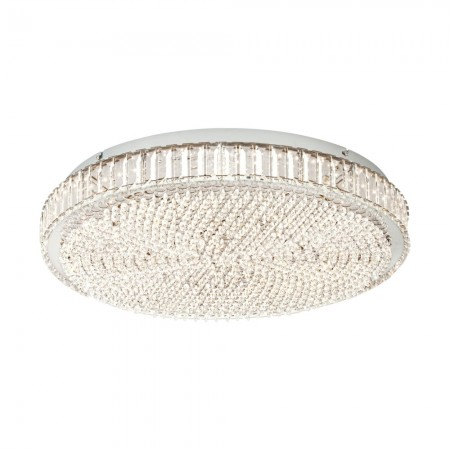 Moderne - Plafoniera Eglo Balparda, crom, LED, 43W, 4780 lumeni, alb neutru 4000K, D.60 cm, 39747